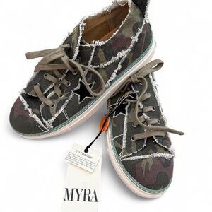 Myra Green Camouflage Sneakers
